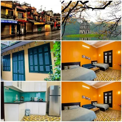 Chambre quadruple avec terrasse — IL Divo Homestay Hanoi Old Quarter 22